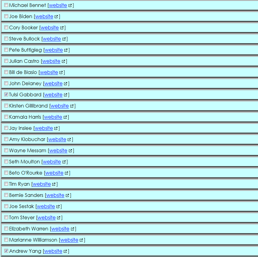 Online Approval Vote Ballot, From InText