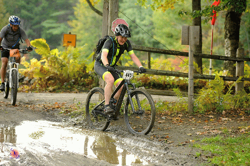Ted at Vermont 50 mile mountain bike race Ascutney Vermont,  September 2016