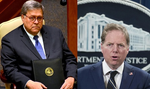 Defendants US Attorney General William Barr and Geoffrey Berman US Attorney for the Southern District of New York