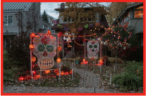 Teresa's annual Halloween yard display