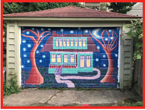 Teresa's garage door after its makeover, From Uploaded