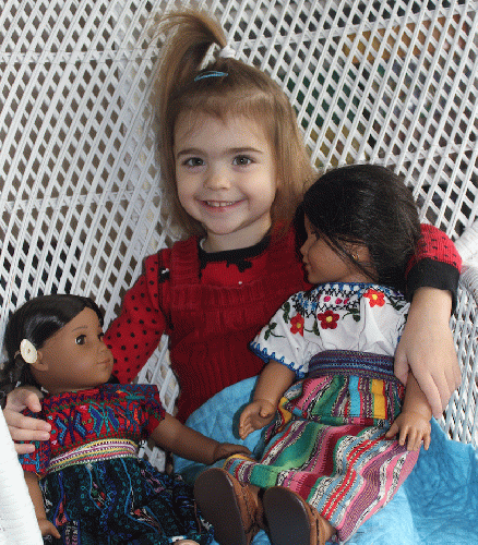 Multi-cultural dolls.