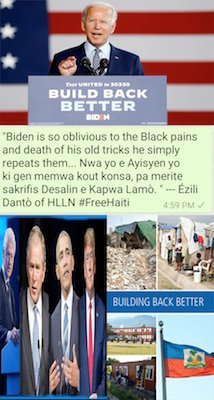 Seen Biden's Built Back Better during Haiti earthquake