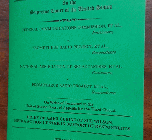 Sue Wilson/ Media Action Center Amicus Brief, From Uploaded