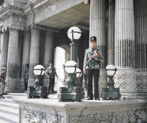 Soldiers Guard National Palace in Guatemala, From Uploaded