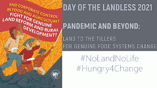 Land belongs to those who till the land to feed us and nourish life