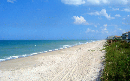 Indian Harbour Beach - Atlantic Ocean Beach - Looking South (2), From CreativeCommonsPhoto