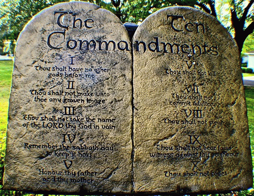 Ten Commandments includes 