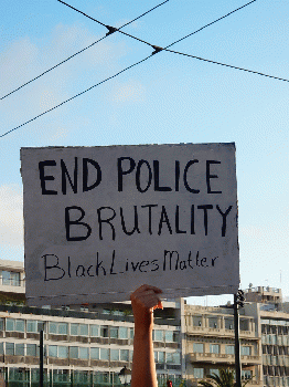 End police brutality: Black Lives Matter, From CreativeCommonsPhoto