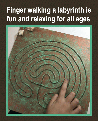 Finger labyrinth made in workshop