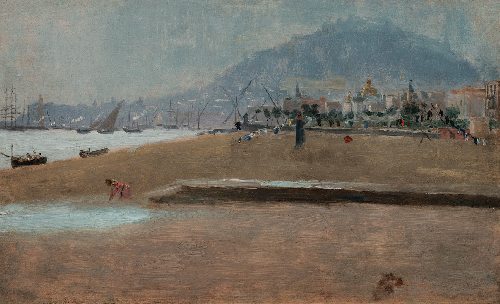 The Beach at Marseille, 1901. James McNeill Whistler (American, 1834-1903) oil on panel. Terra Foundation for American Art, Daniel J. Terra Collection, 1992.143. Photography Â© Terra Foundation for American Art, Chicago Terra Foundation for American Art