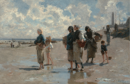 Fishing for Oysters at Cancale, 1878, John Singer Sargent (American, 1856-1925), oil on canvas. Museum of Fine Arts Boston, Gift of Miss Mary Appleton, 35.708. Photograph Â© Museum of Fine Arts Boston