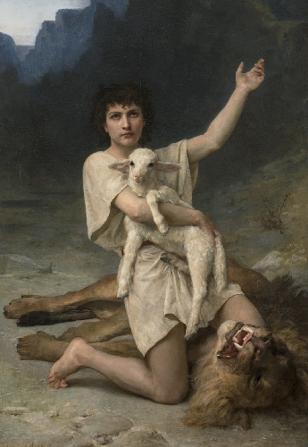 David the Shepherd by Elizabeth Jane Gardner c. 1895