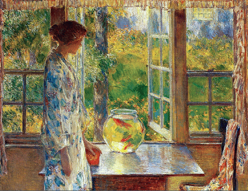 Bowl of Goldfish, 1912.  Childe Hassam