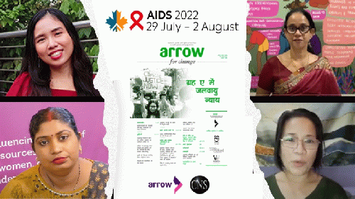 Arrow For Change - Climate Justice in Planet A (hindi translation) launched at world's biggest AIDS conference (AIDS 2022) in Montreal, Canada