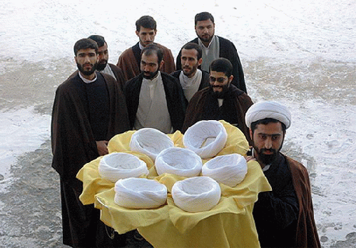Iranian Clergy Presenting Their Turbans on Silver Platter, From Uploaded