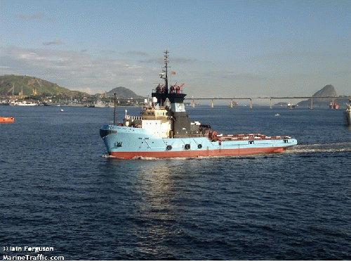 Figure 3: Maersk Cutter - 4.56 million pounds - Shook from shockwaves