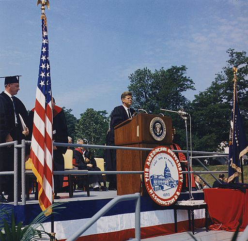 JFK 1963 Commencement Address, American University  Washington, D. C