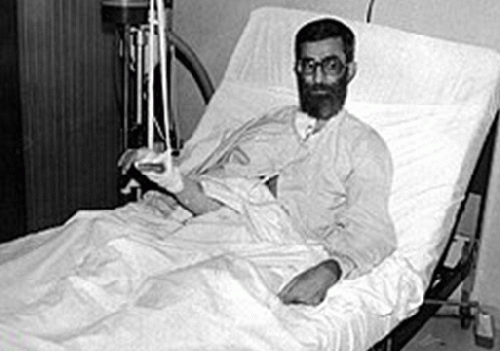 Khamenei after 1981 assassination attempt, From Uploaded