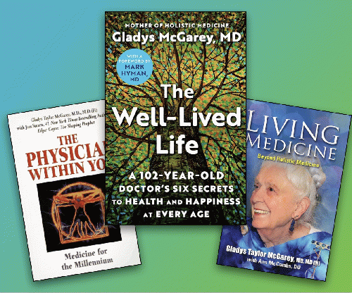 Some of the books by Dr. Gladys McGarey