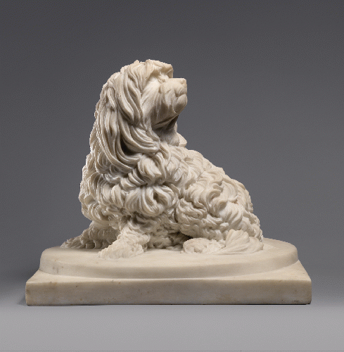 Shock Dog. c.1782. Marble. Artist: Anne Seymour Damer (Eng. 1748 - 1828) Col. MET