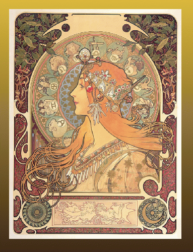 Zodiac. 1896. Alphonse Mucha