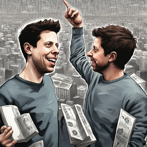 Sam Altman and his alter, From Uploaded