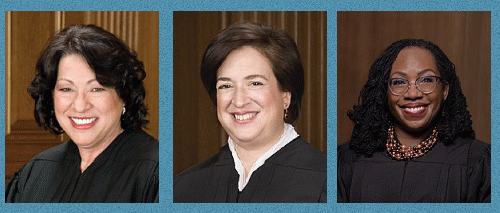 SCOTUS Justices Sotomayor, Kagan and Jackson
