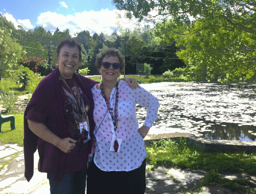 OEN Managing Ed Meryl Ann Butler and OEN Senior Ed Joan Brunwasser at IVOH, 2017