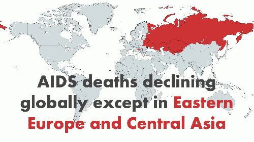 Why are AIDS-deaths rising in Eastern Europe and Central Asia? When AIDS deaths can decline in other parts of the world, then why not here?