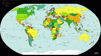 World map, From CreativeCommonsPhoto