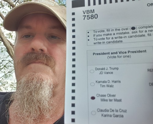 The author with his 2024 ballot, From Uploaded