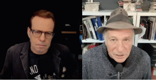 Mark Thompson and Greg Palast, Screen shot from Video