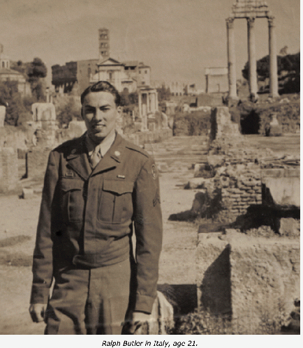 Ralph Butler, age 21,  in Italy 1944.