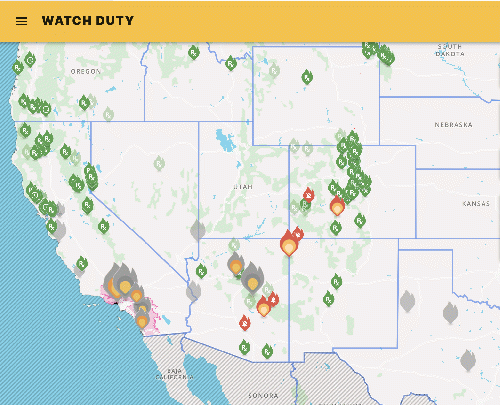 Watch Duty Tracks Fires, From Uploaded